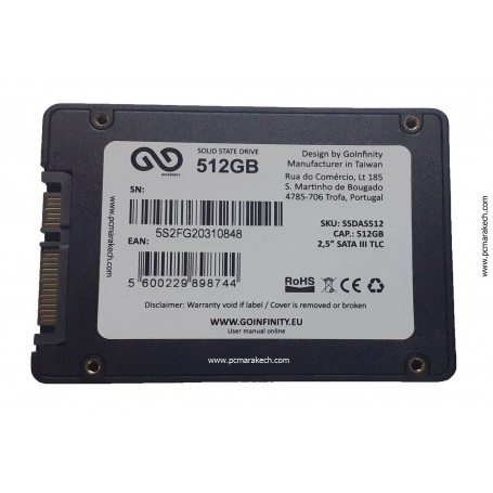 Disque SSD Infinity Sata 2.5 de 512 Go