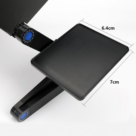 Table de PC portable pliable multifonctions avec ventilateur de  refroidissement