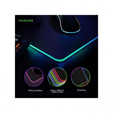 NANWAD-RuoCherg RGB Tapis de Souris Gaming LED Lumineuse Tapis de