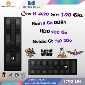 Hp Elitedesk 800 G1 Core i5-4690 Up to 3.90Ghz 8Go 500 Go Gt 730