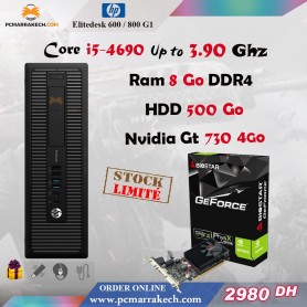 Pc Gamer Hp Core i5-4690 Up to 3.90 Ghz 8Go 500 Go Gt 730 4Go