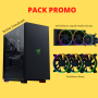 Pack Razer Boitier Tomahawk, Refroidisseur Liquide Hanbo Chroma , Ventilateur pour PC Kunai