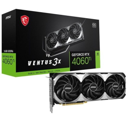 MSI Carte Graphique GeForce RTX 4060 Ti VENTUS 3X 16G OC