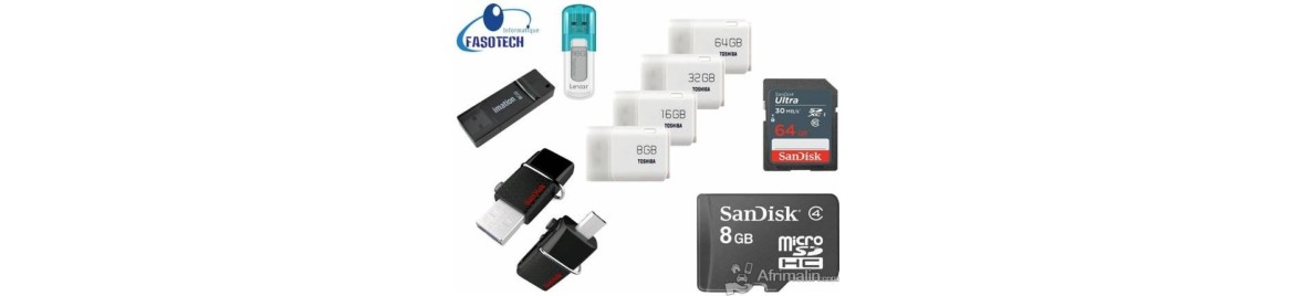  Clés USB et cartes mémoires